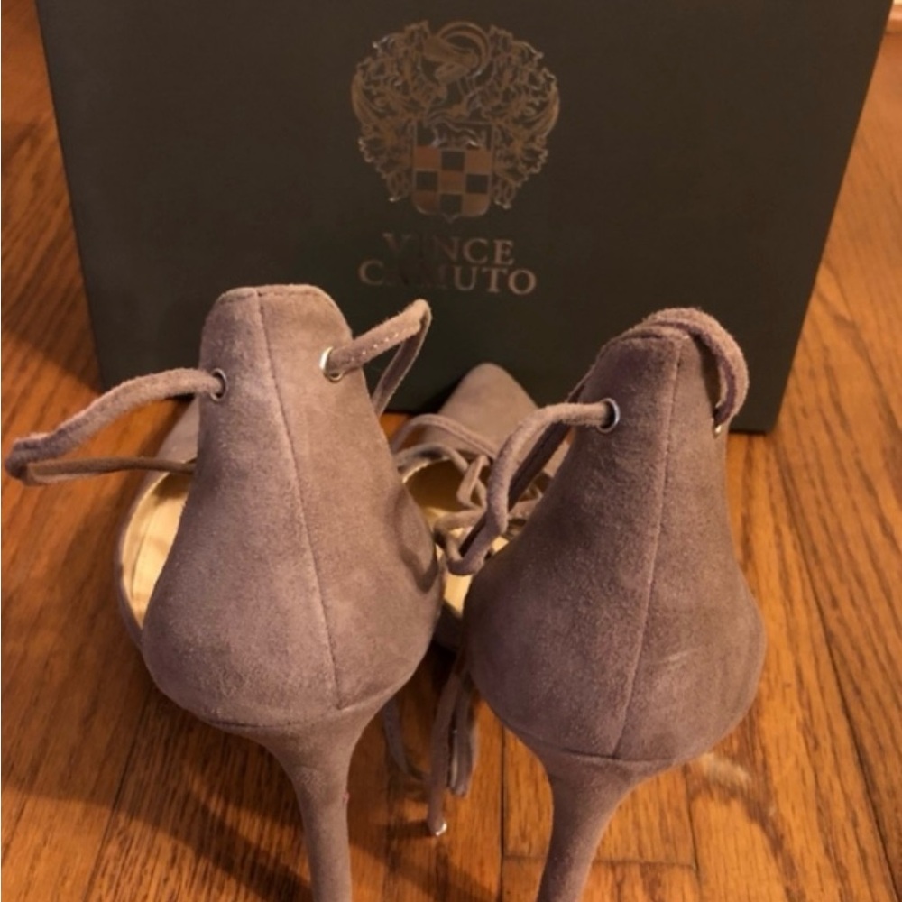 Vince Camuto Vo-Nitta Mystery Mauve Kidsuede 10M - Picture 8 of 9